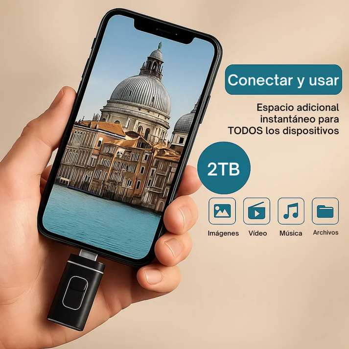 Memoria USB de 2TB para Smartphone