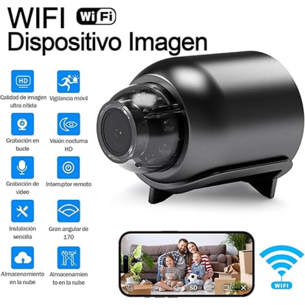 MiniCámara WiFi - Vigila Todo con tu Móvil