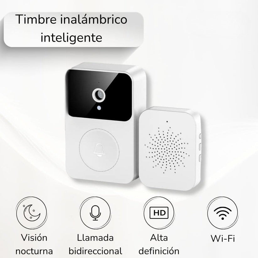Timbre Inalámbrico Video Portero Wi-Fi con Cámara