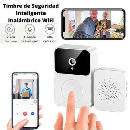 Timbre Inalámbrico Video Portero Wi-Fi con Cámara